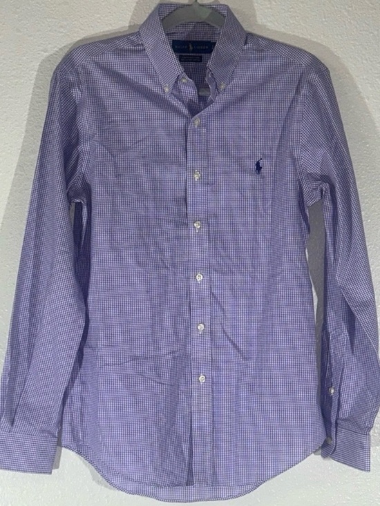 Polo Ralph Lauren Other - Polo by Ralph Lauren Purple Mini-Check Button-Down Shirt